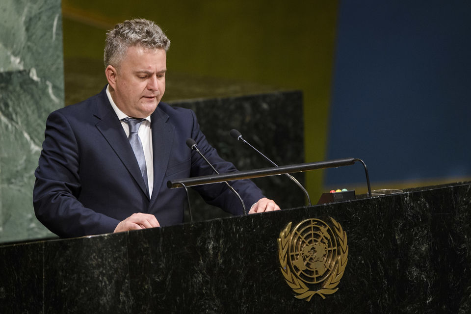 Statement by H.E. Mr. Sergiy Kyslytsya, Deputy Minister for Foreign Affairs of Ukraine, at the General Assembly plenary meeting on the report of the International Criminal Court 