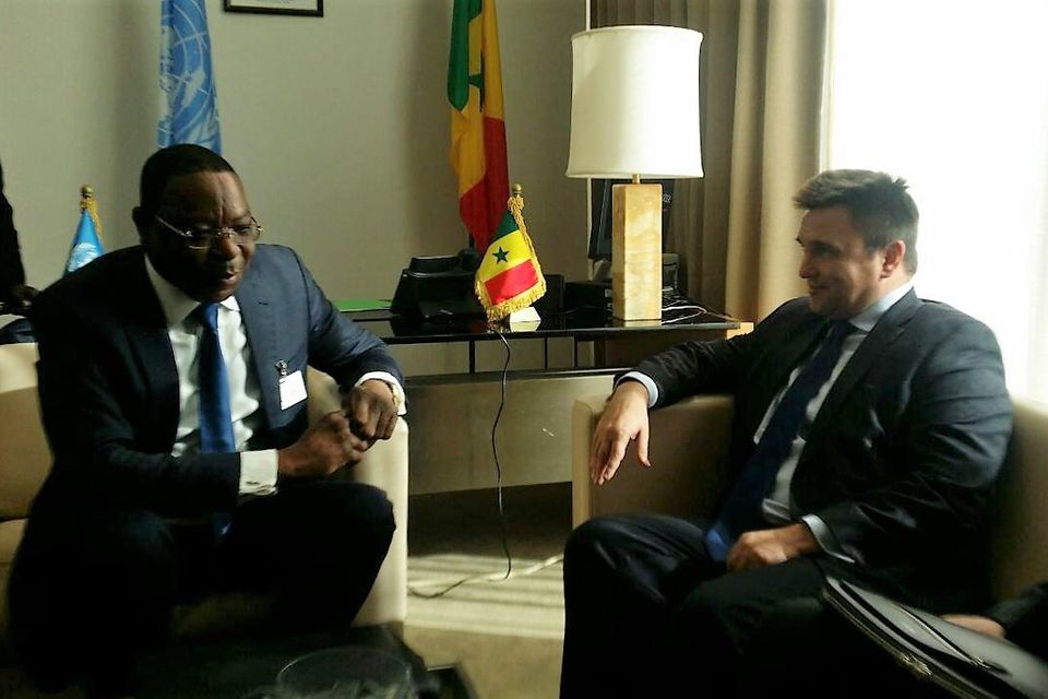 The meeting of Ministers for foreign affairs of Ukraine and Senegal in New York