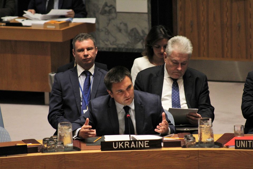 Statement by HE Mr. Pavlo Klimkin, Minister for Foreign Affairs Ukraine, at the UNSC Ministerial meeting on the Non-Proliferation of WMD