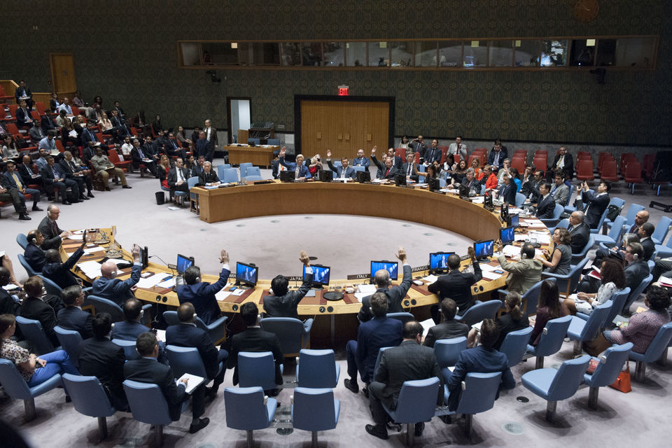 UN Security Council adopted the resolution 2370 on preventing terrorists from acquiring weapons 