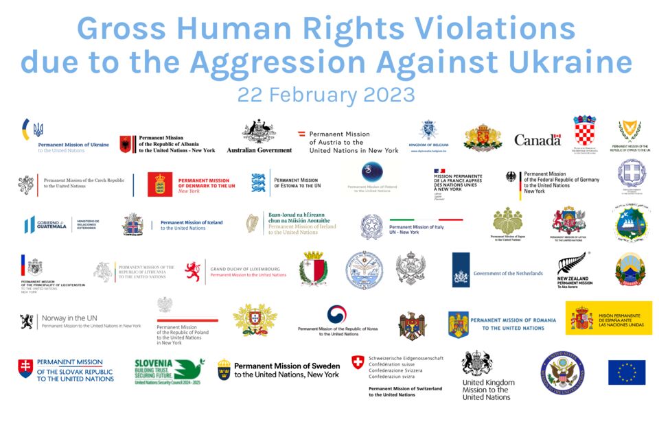 High-level event on “Gross Human Rights Violations Due to the Aggression Against Ukraine” 