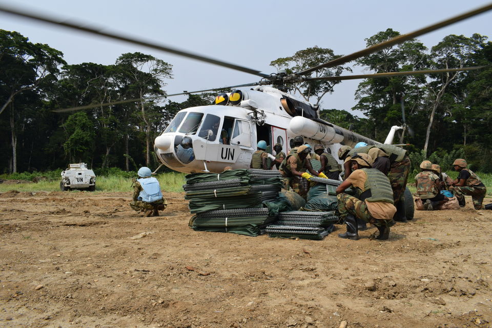 Service personnel of Ukrainian national contingent provide logistic support of the most remote bases of the United Nations Stabilization Mission in DR Congo