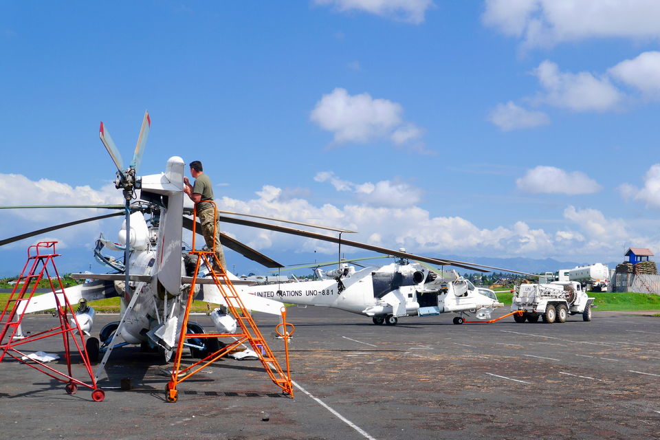 Українські вертолітники під час виконання завдань Місії ООН зі стабілізації в ДР Конго за два місяці налітали понад 500 годин
