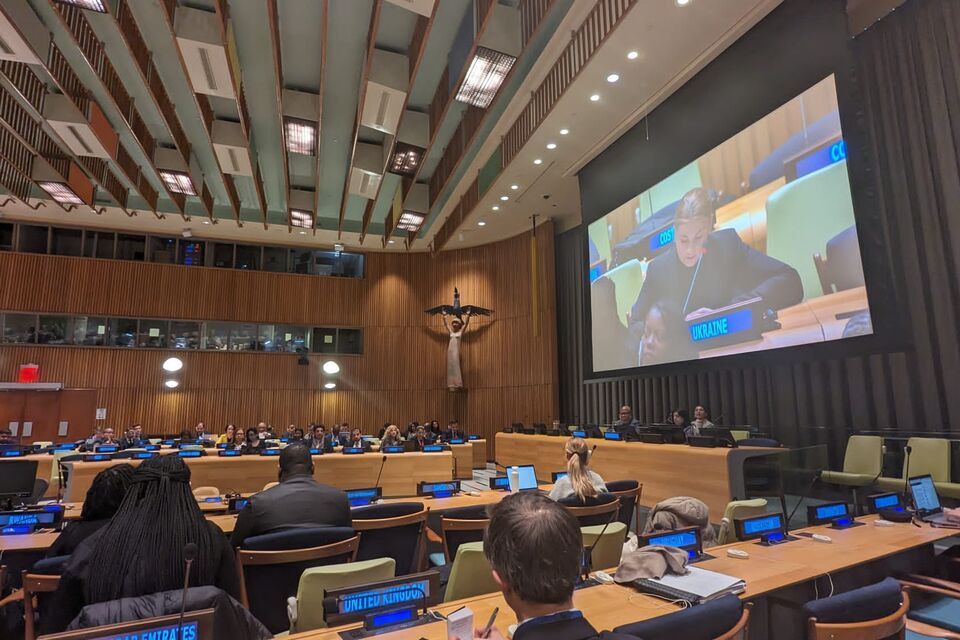 Виступ Заступниці Постійного Представника України Христини Гайовишин на засіданні Генеральної Асамблеї ООН
