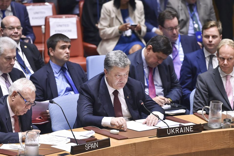 Виступ Президента України Петра Порошенка на засіданні високого рівня Ради Безпеки ООН по Сирії 