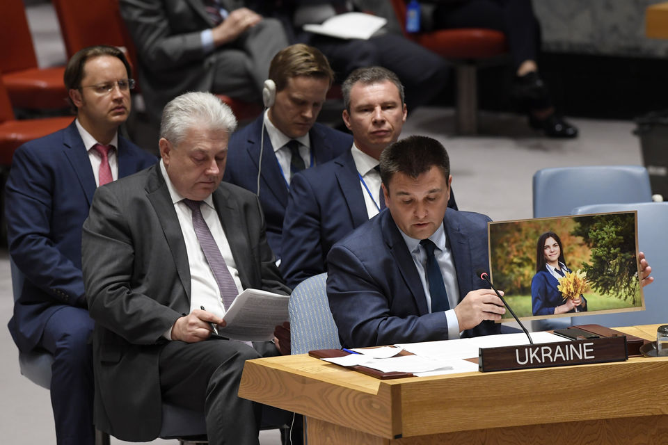 Виступ Міністра закордонних справ України Павла Клімкіна на засіданні Ради Безпеки ООН щодо ситуації в Україні